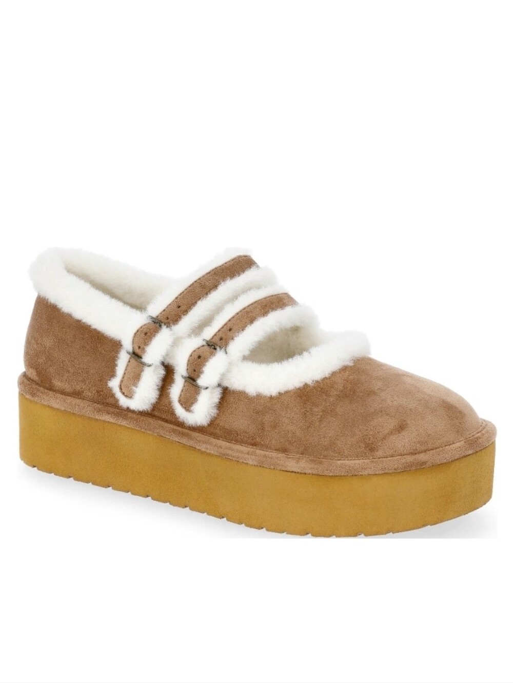 Madden NYC Women's Cozy Platform Mary Jane